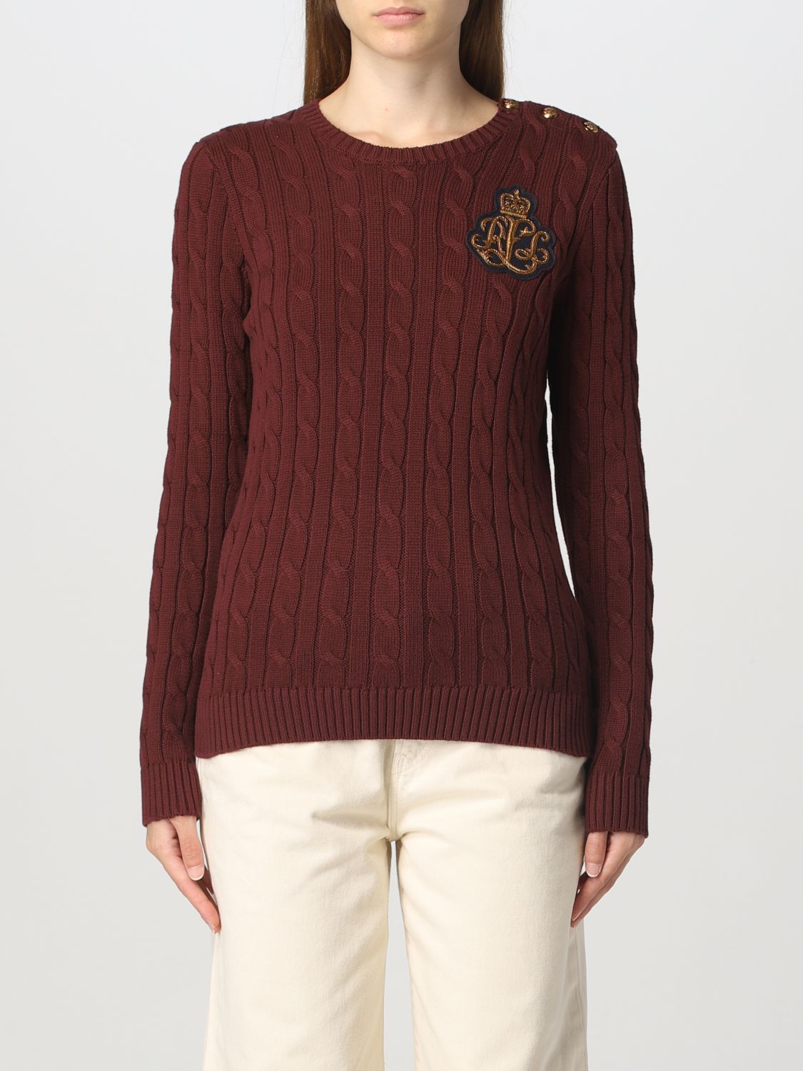 Lauren Ralph Lauren Sweater  Woman Color Burgundy