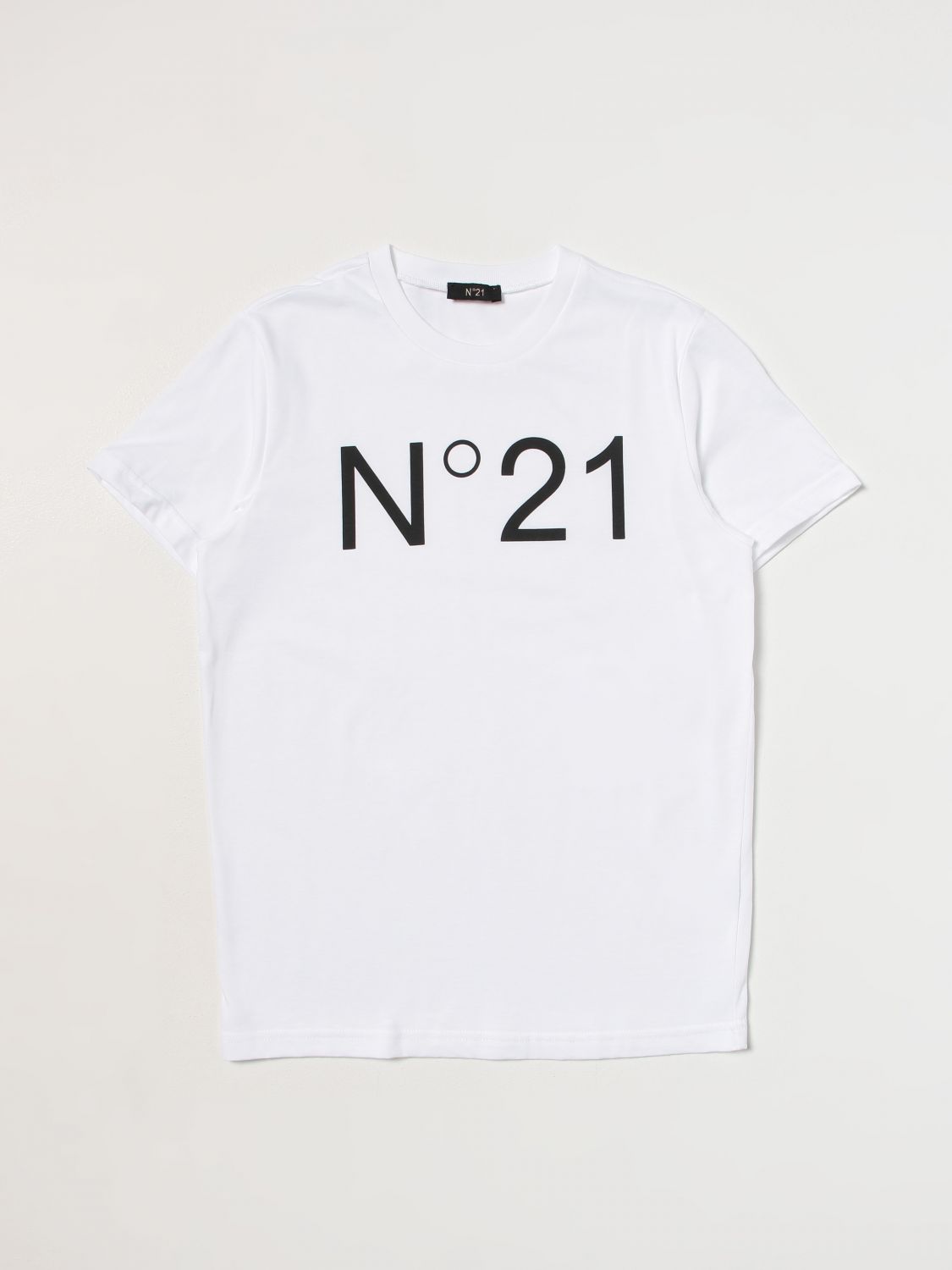 N°21 Kids' T-shirt In Cotton In White