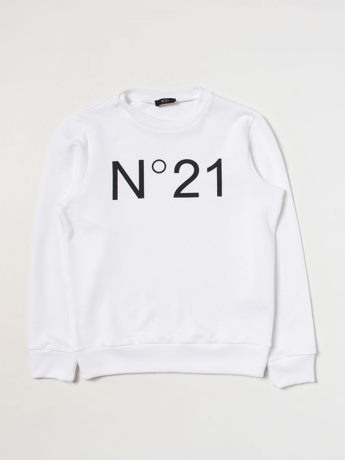 N°21 Kids' Sweatshirt In Cotton In White