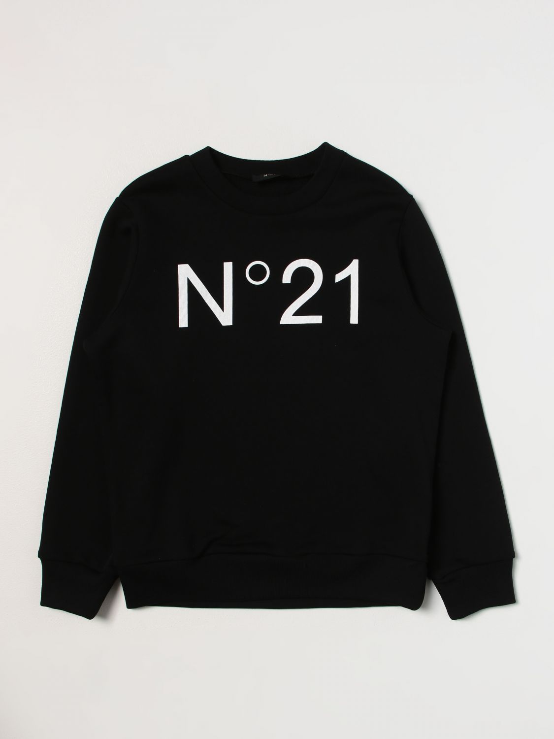N°21 Kids' Sweatshirt In Cotton In Black