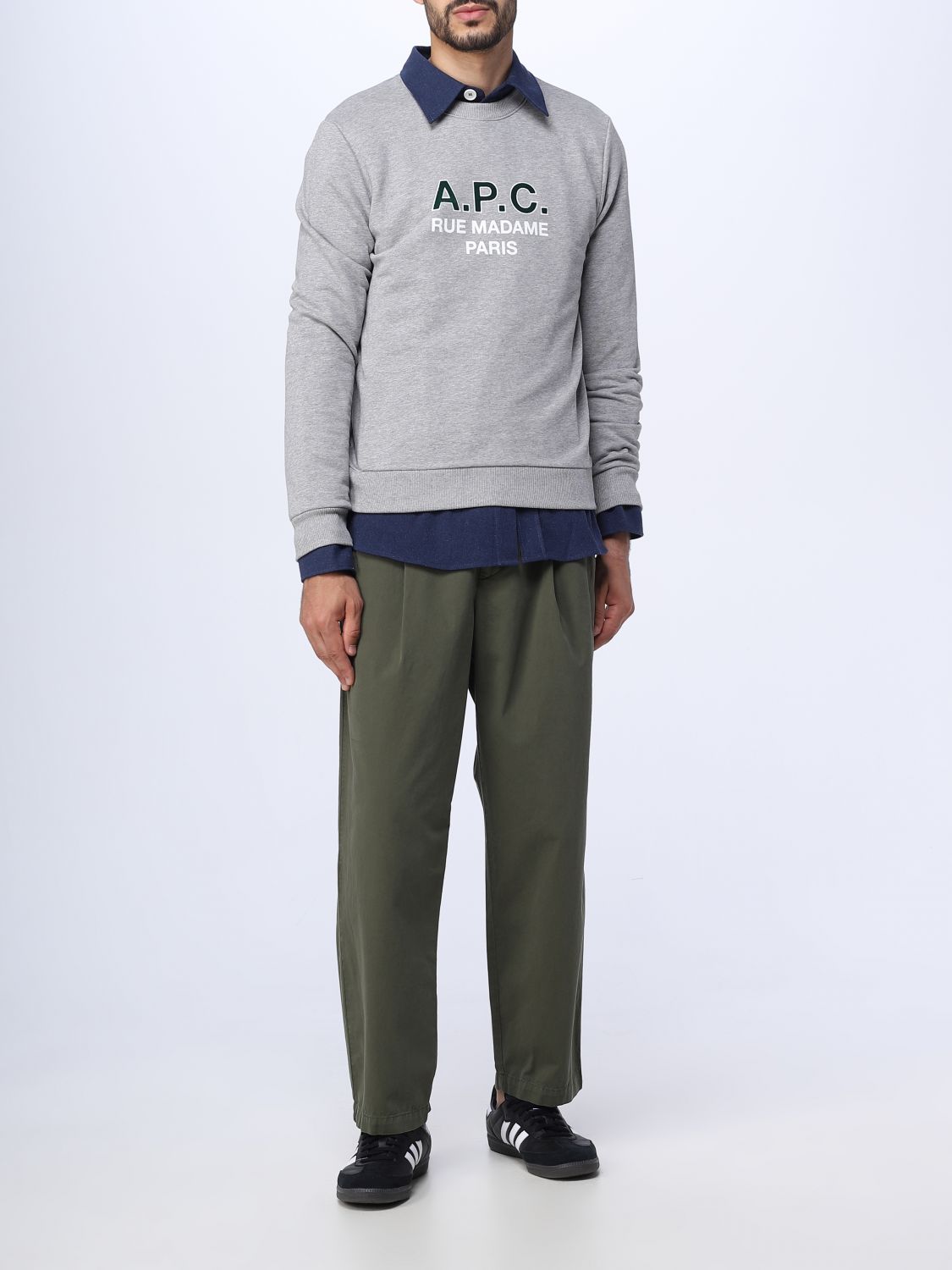 A.P.C.：スウェットシャツ メンズ - グレー | GIGLIO.COMオンラインの