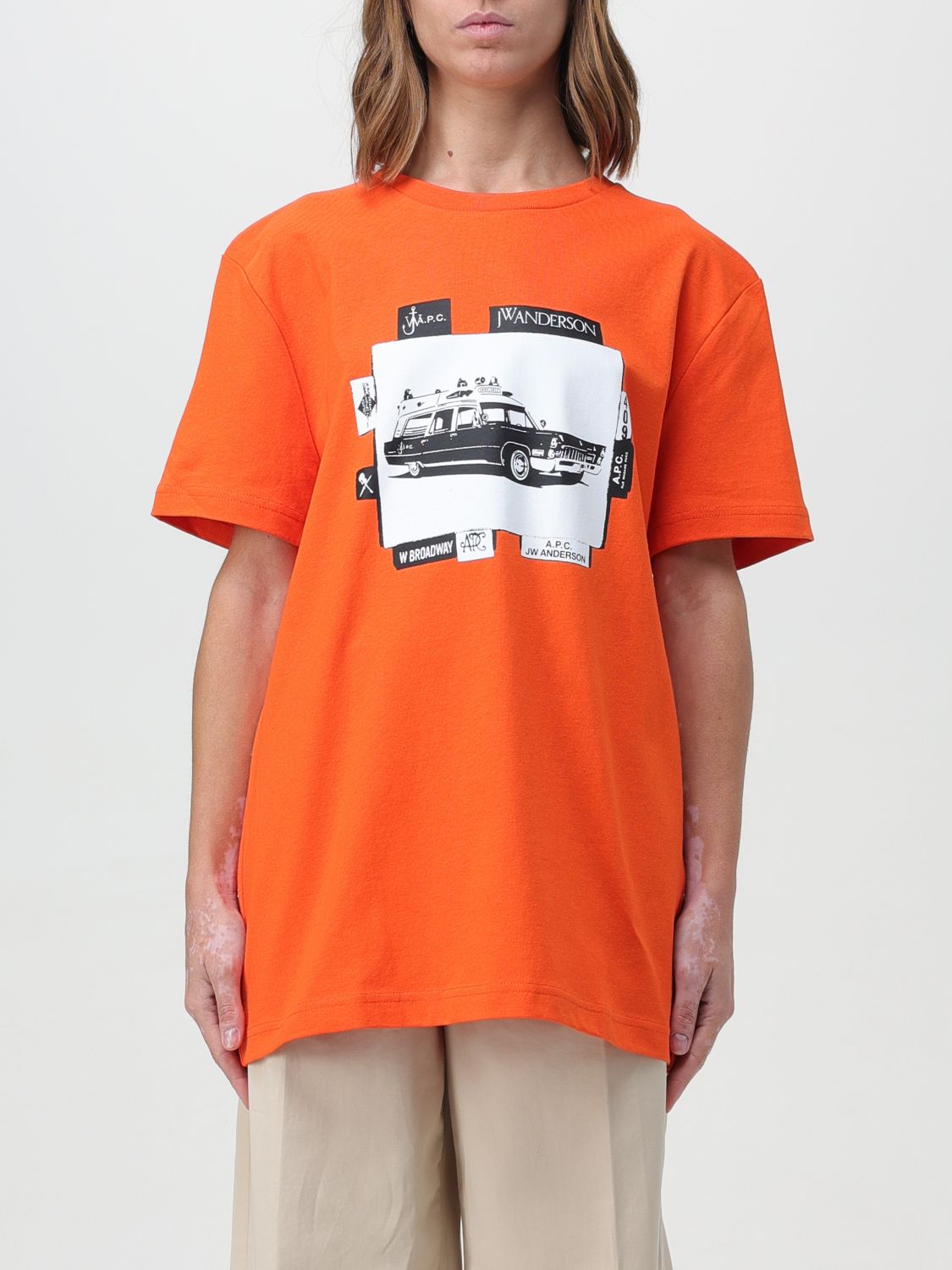 A.p.c. X Jw Anderson T-shirt  Damen Farbe Orange