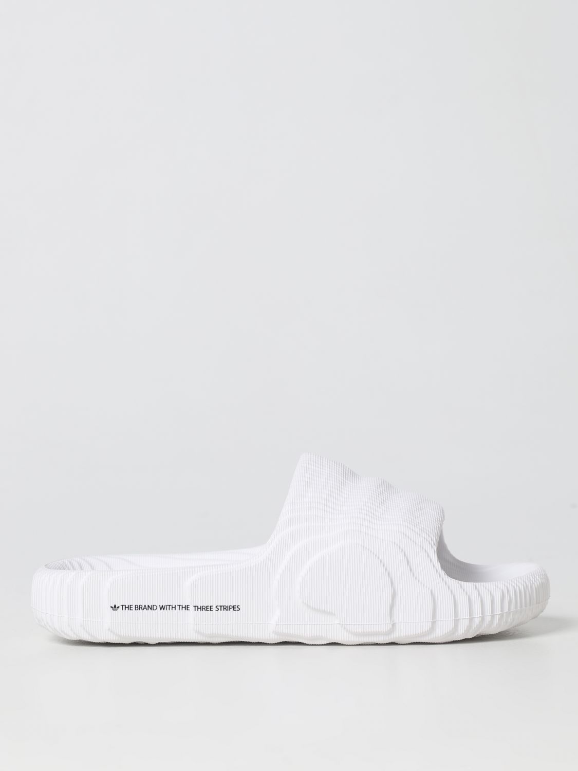 Shop Adidas Originals Slides Adilette 22 In Rubber In White