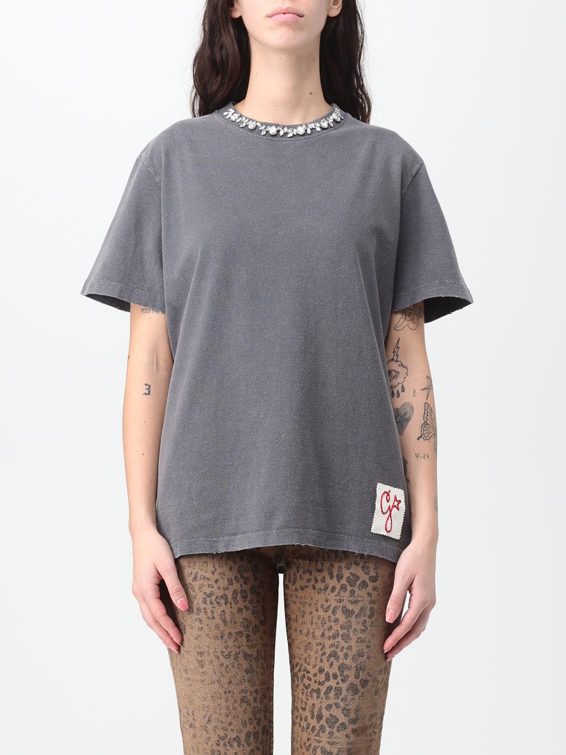 Golden Goose T-shirt  Woman Color Charcoal