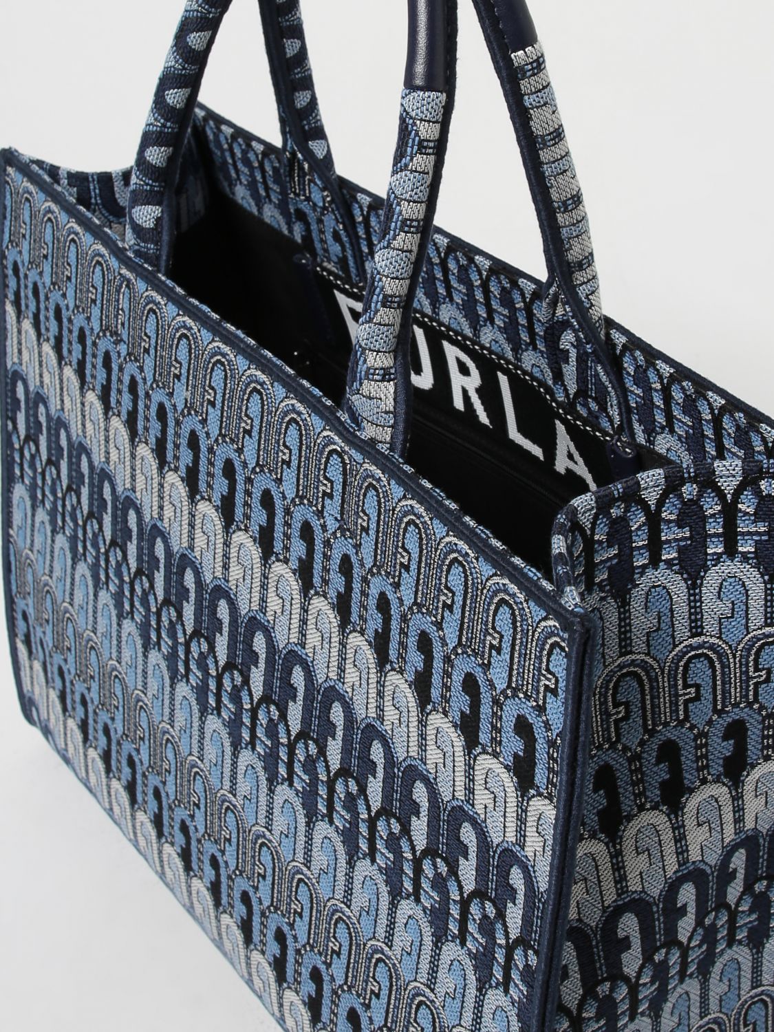 FURLA: tote bags for woman - Denim  Furla tote bags WB00255A.0459 online  at