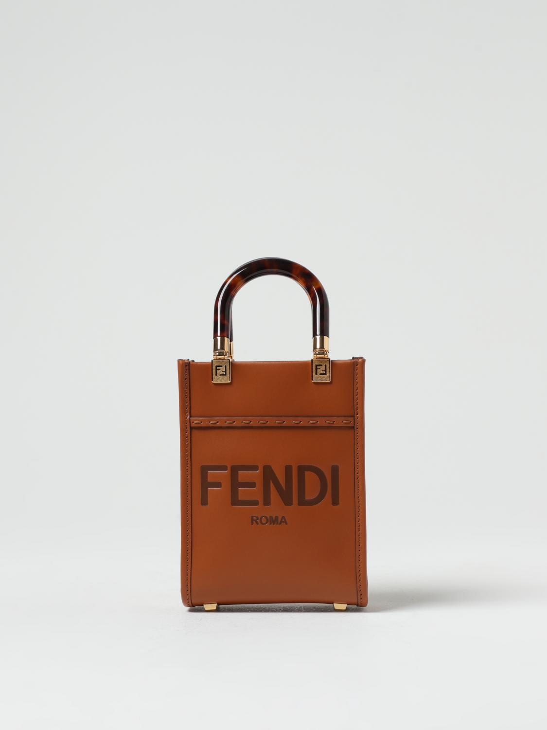 Fendi - Brown Mini Sunshine Shopper