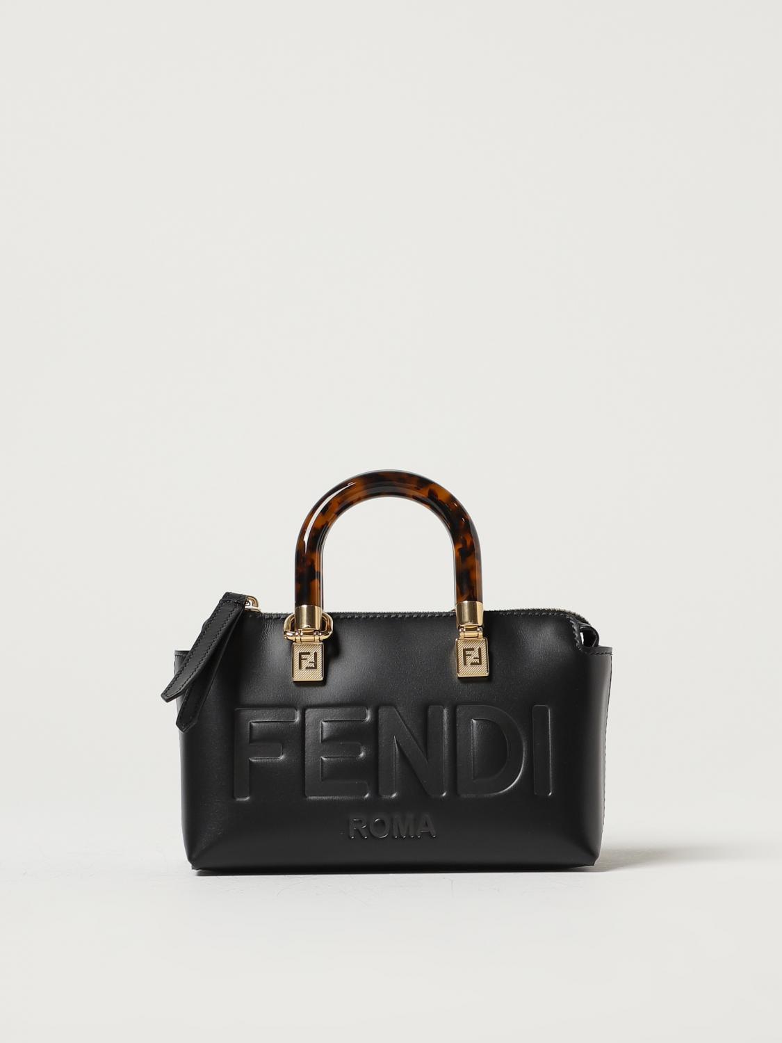 FENDI: By The Way bag in leather - White  Fendi mini bag 8BS067ABVL online  at