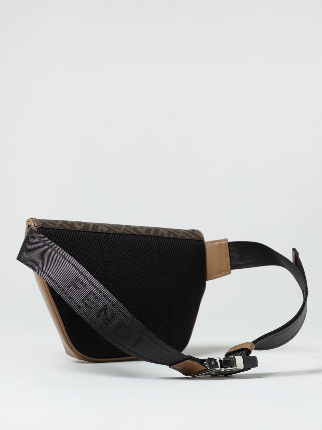 Fendi Ff-logo Leather Belt Bag