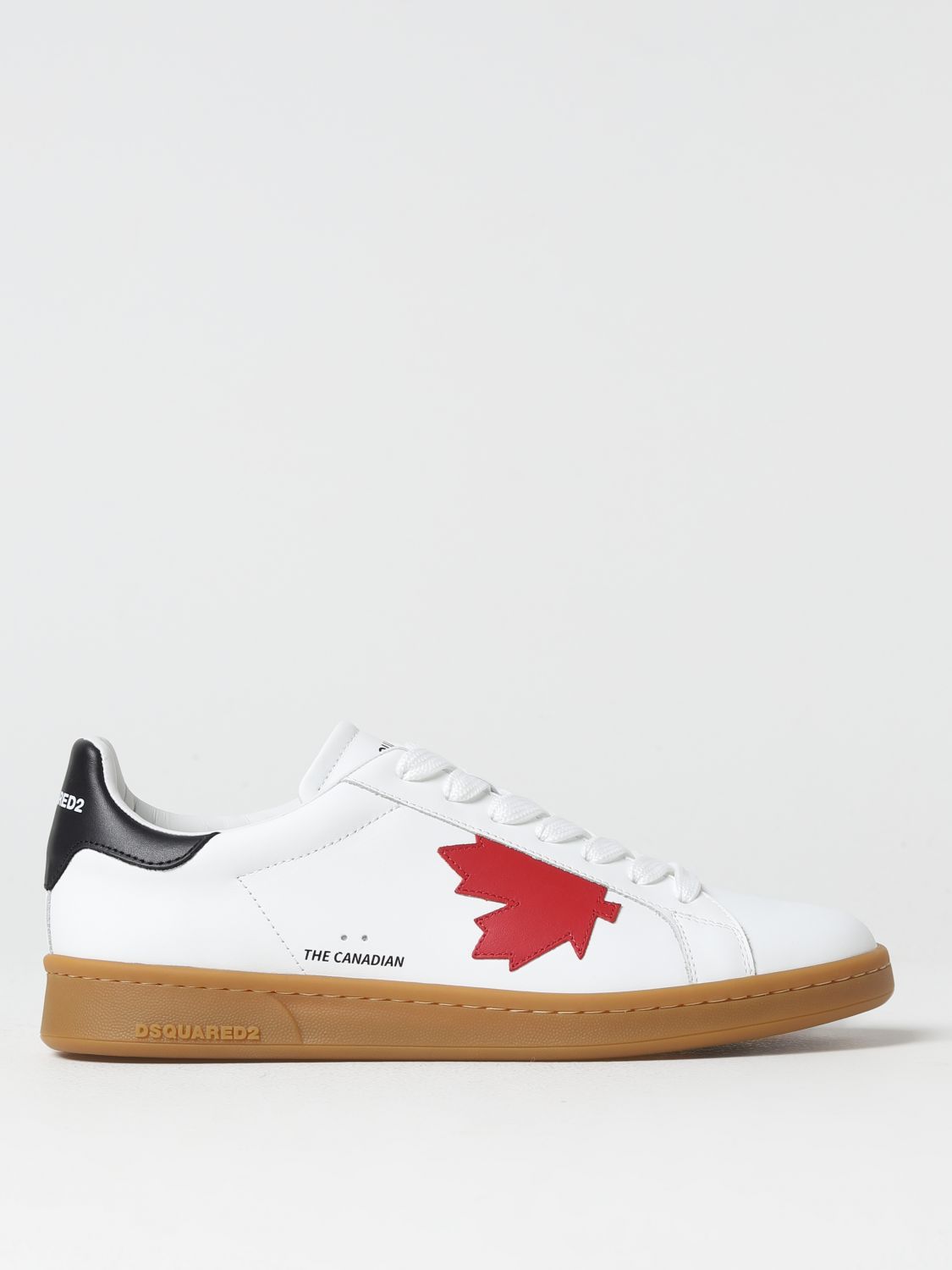 Shop Dsquared2 Boxer Sneakers In Leather In White