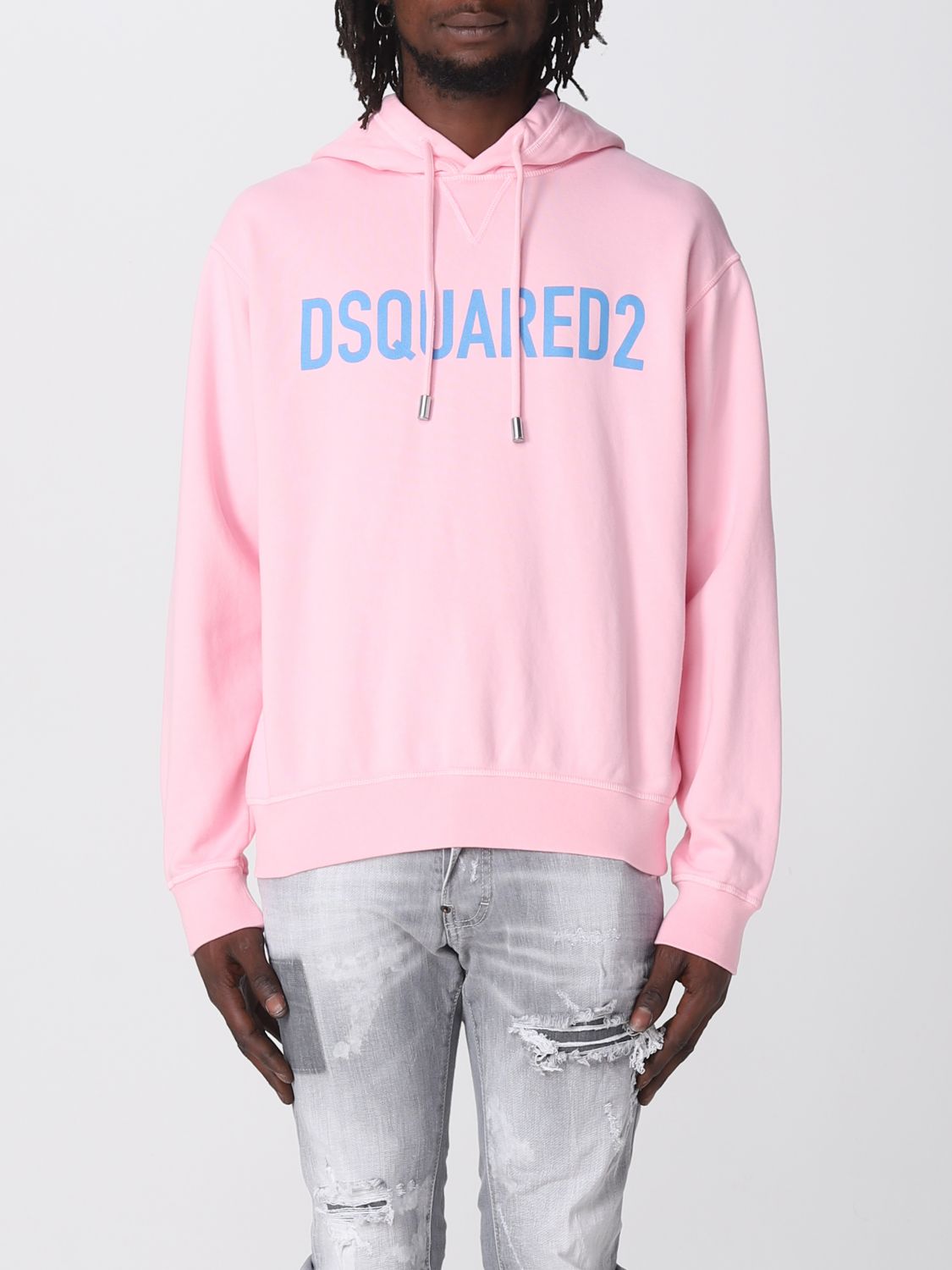 Dsquared2 sudadera rosa hombre hot sale