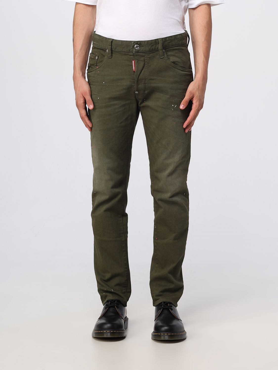 Shop Dsquared2 Jeans In Denim In Military