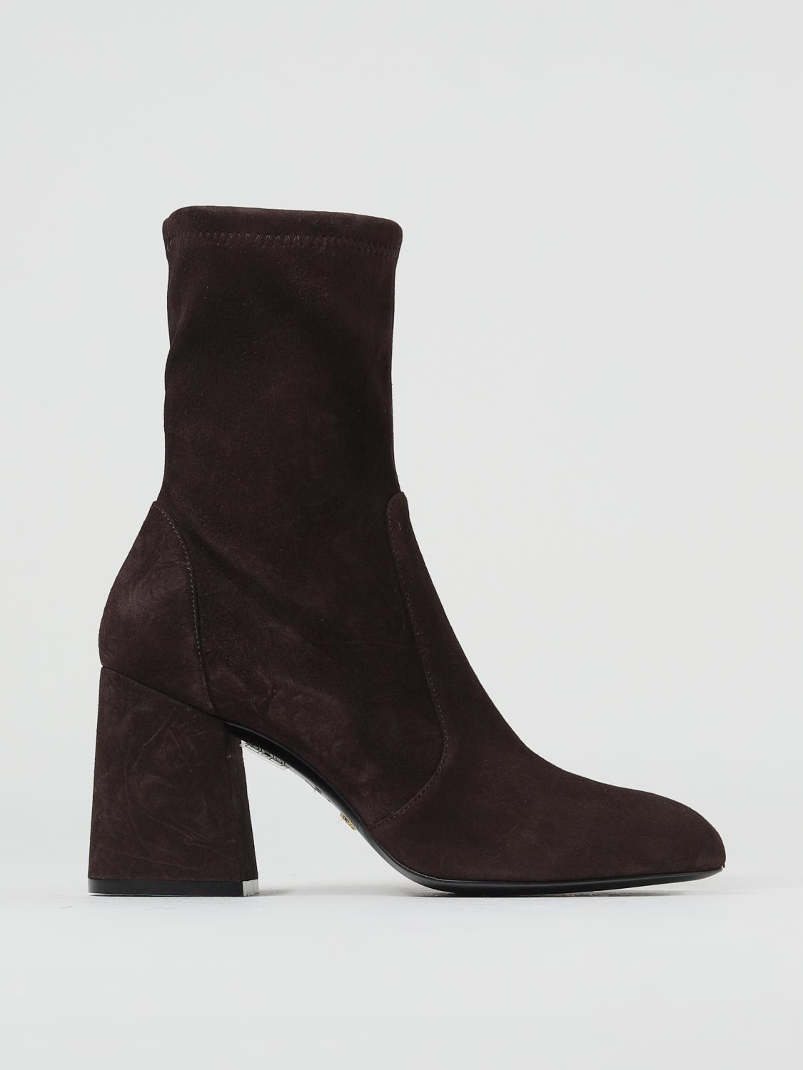 Stuart Weitzman Stivaletto In Camoscio In Marrone