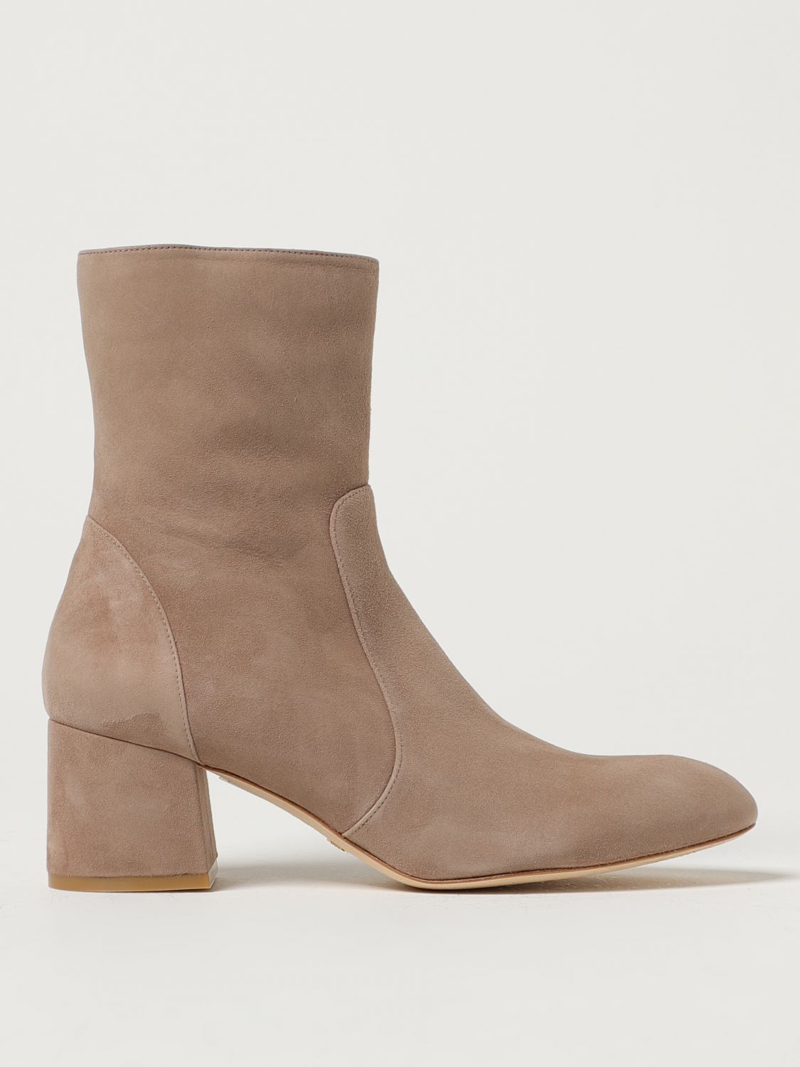 Stuart Weitzman Flat Ankle Boots  Woman In Natural
