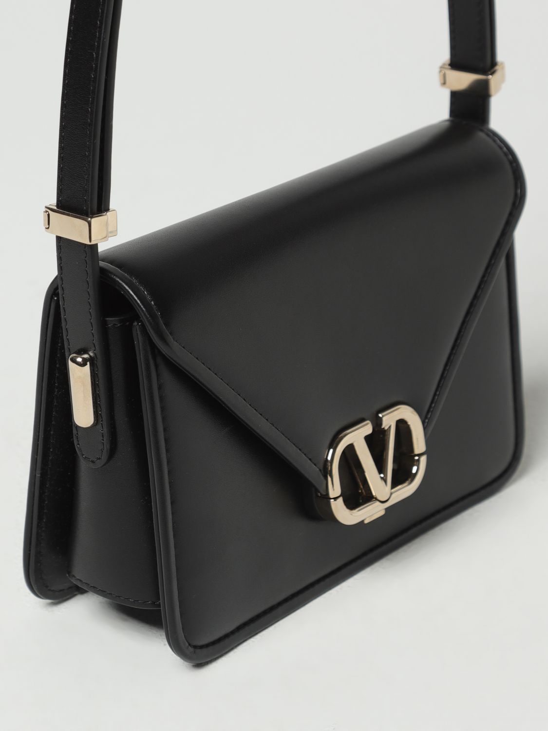 VALENTINO GARAVANI: Letter Bag in leather - Pink  Valentino Garavani mini  bag 3W2B0M59IAI online at