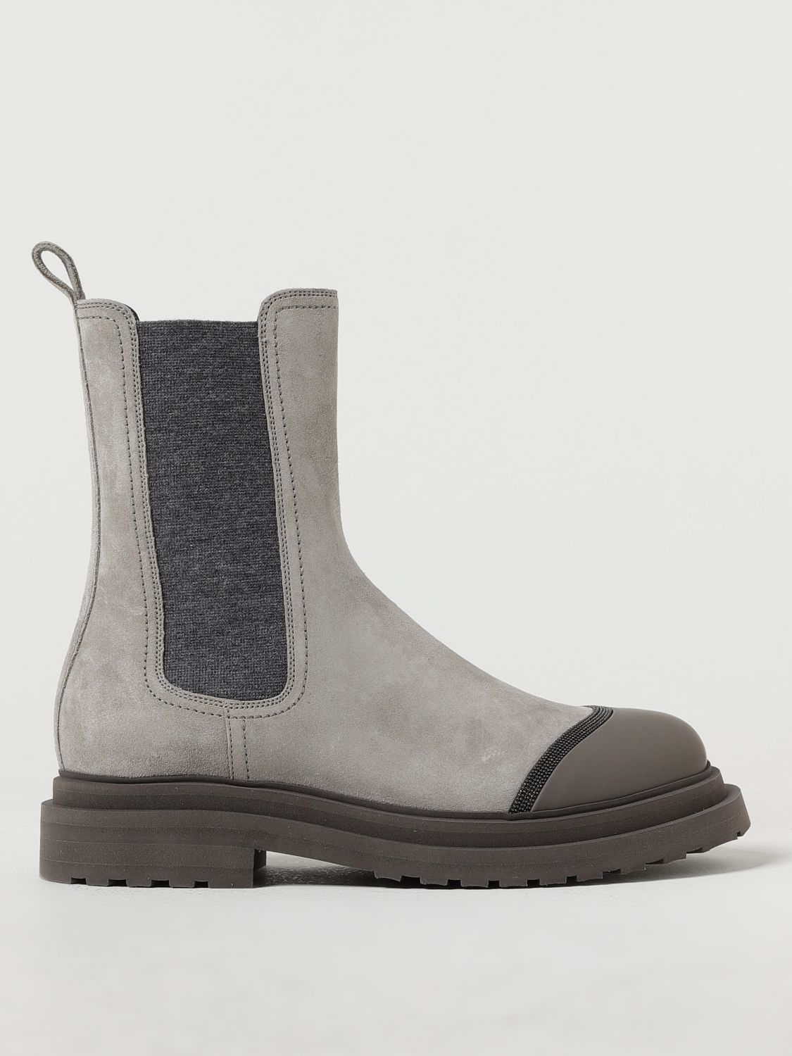 Brunello Cucinelli Flat Ankle Boots  Woman Color Grey