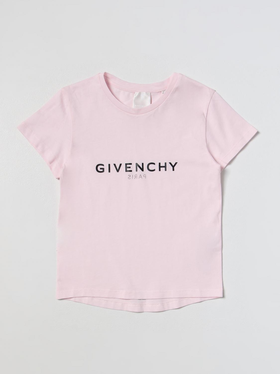 Givenchy Pink Girl T-shirt With Print In Pink
