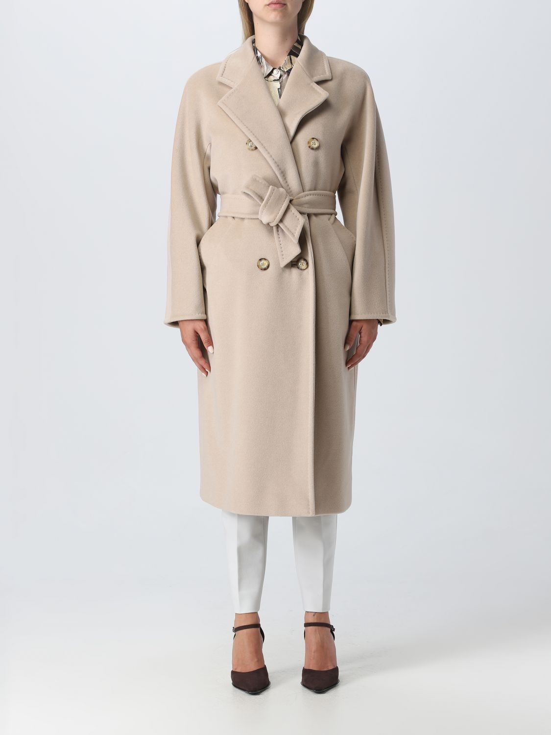 MAX MARA: Madame coat in wool blend - Beige | Max Mara coat ...