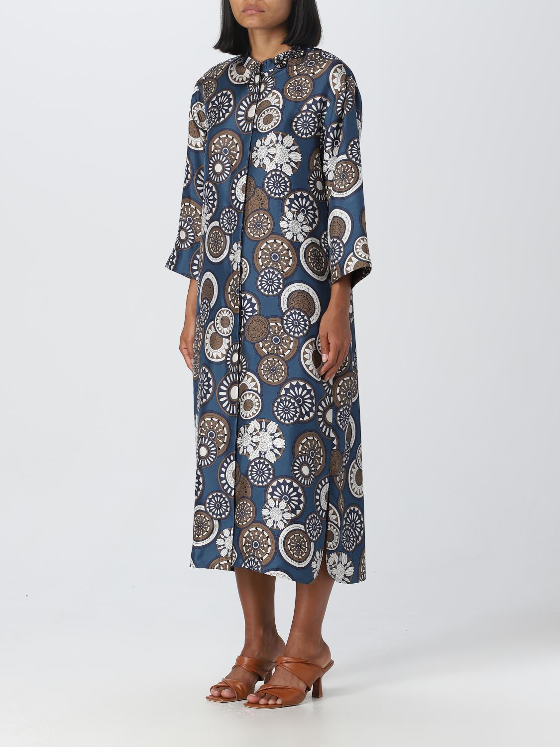 S MAX MARA: S Max Mara silk shirt dress - Blue  'S Max Mara dress  92211811600 online at