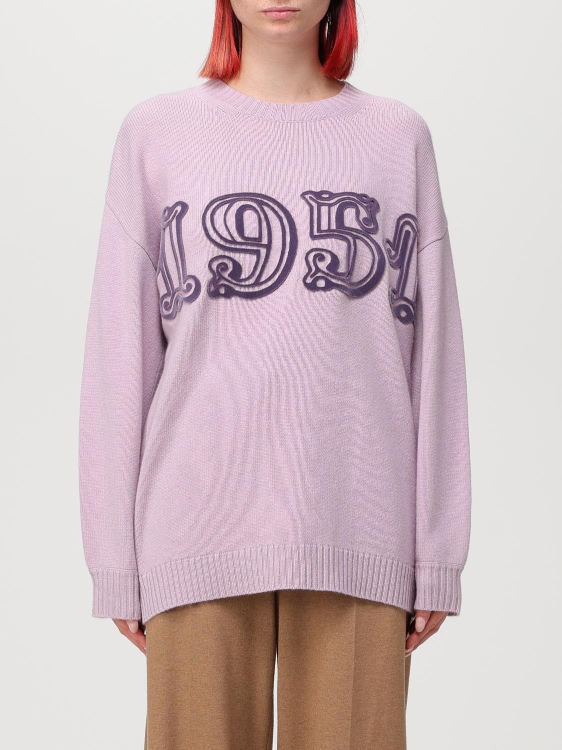 Max Mara Sweater In Wool And Cashmere Blend In Baby Pink