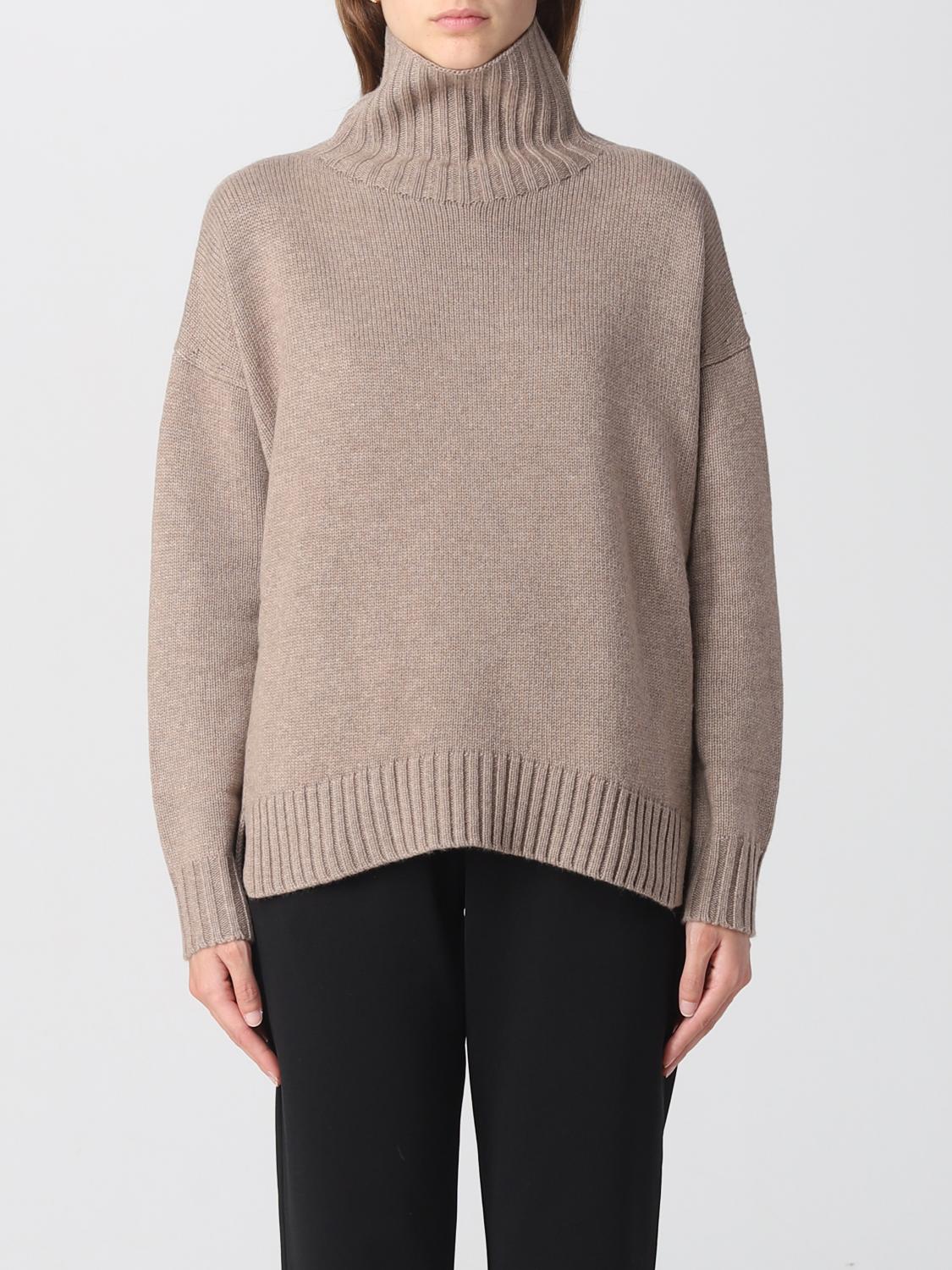 Max Mara Regular Fit Turtleneck Shirt In Dove Grey