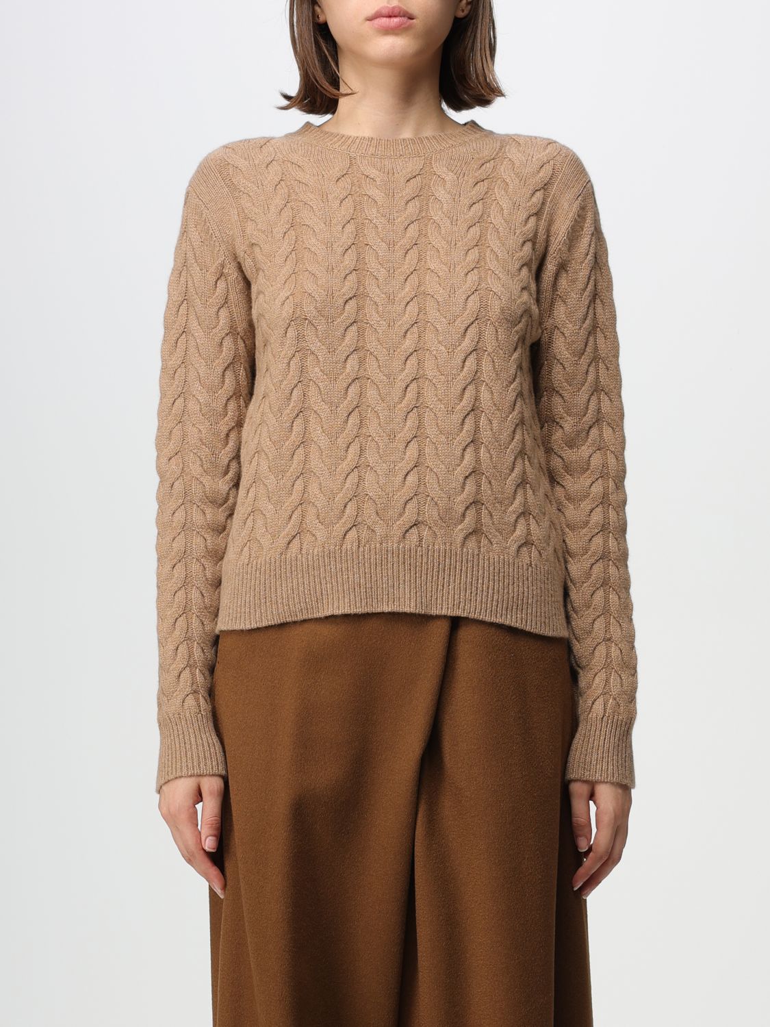 Max Mara Jumper  Woman In Camel