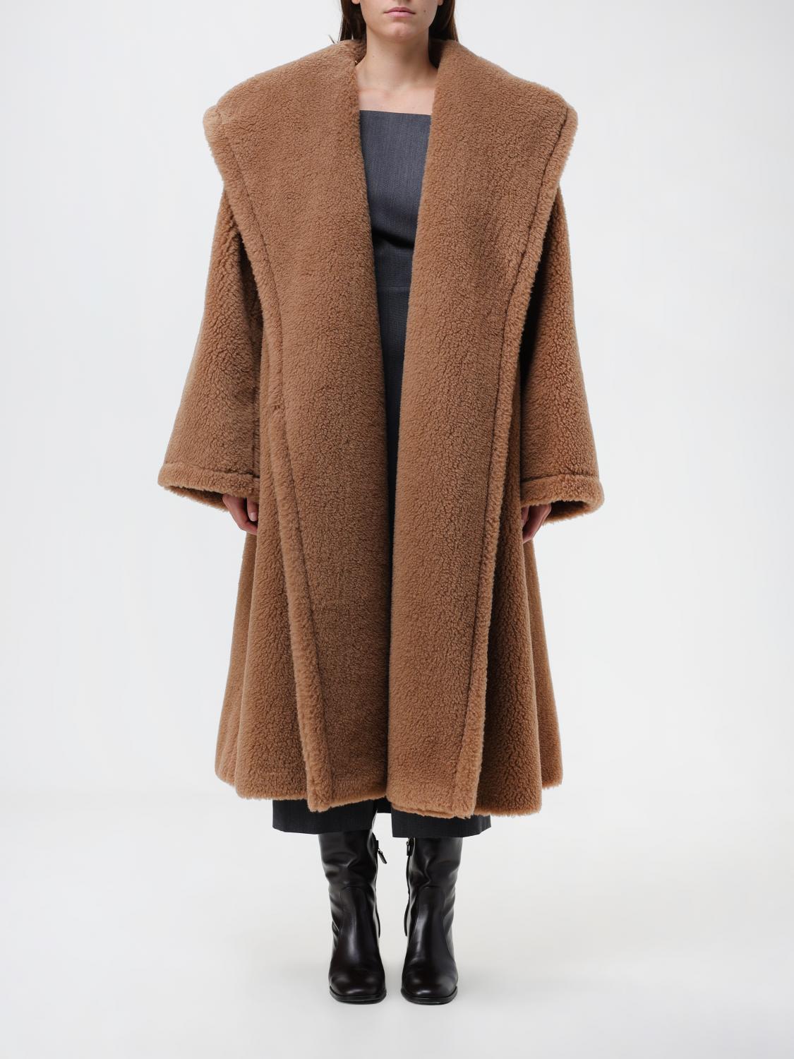 Max Mara Maxmara Teddy Bear Icon Coat Camel In Camel