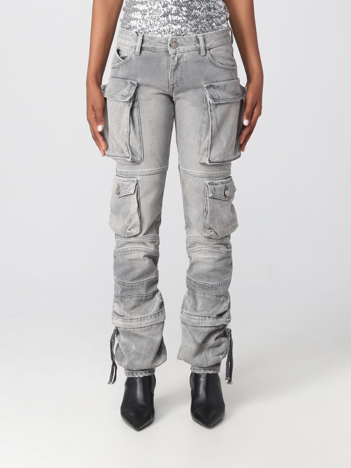 Jeans THE ATTICO Woman colour Grey