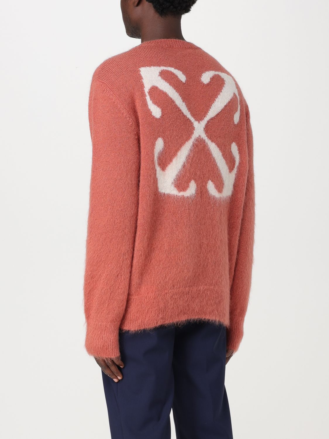 Orange off white on sale sweater