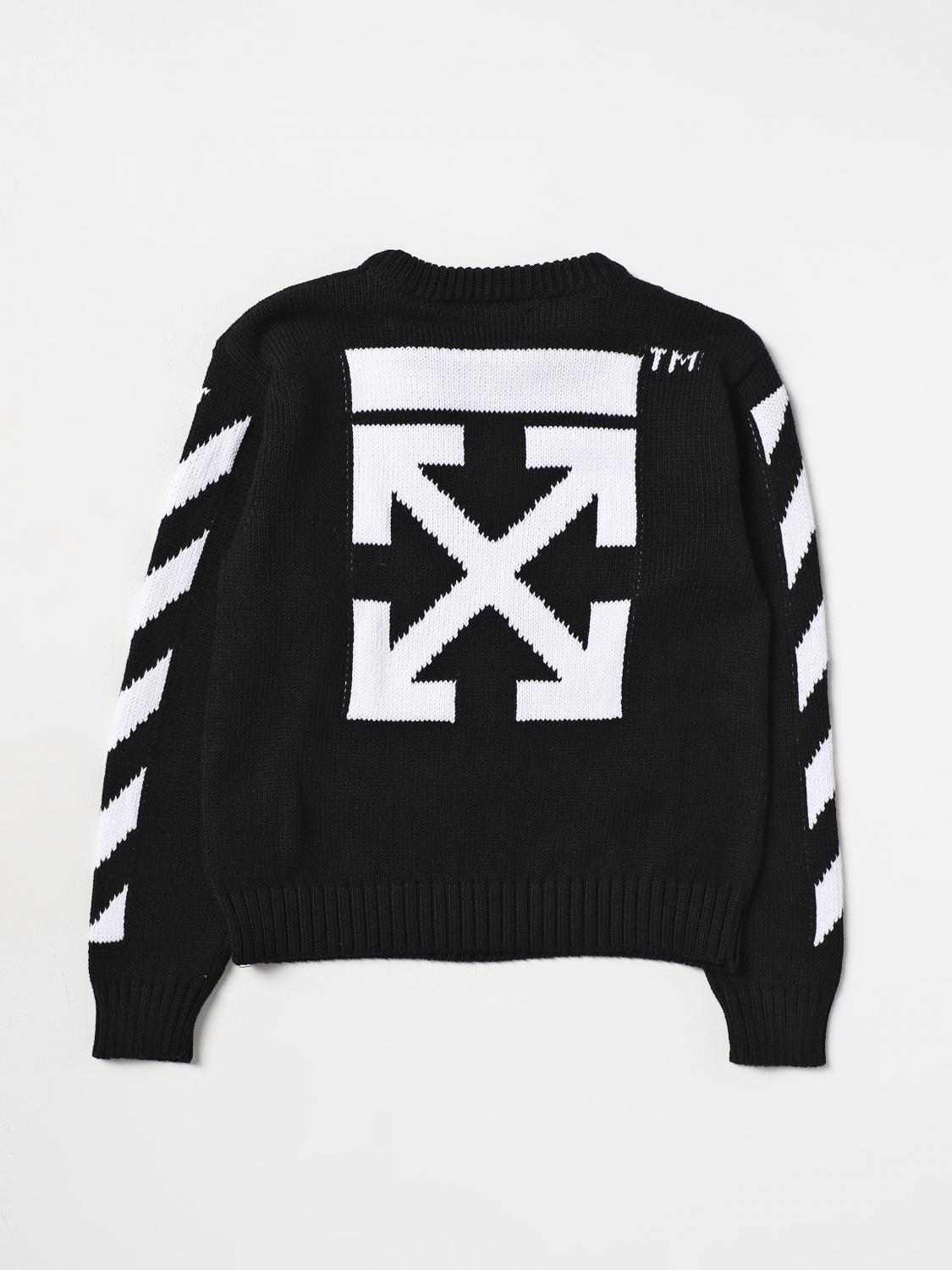 OFF-WHITE: cotton sweater - Black | Off-White sweater