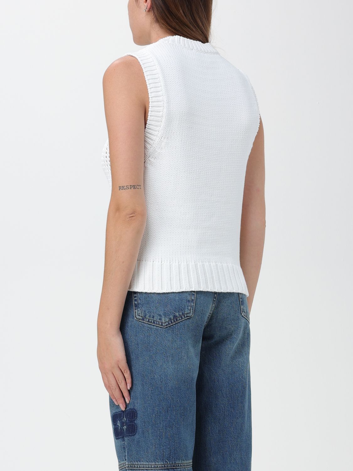GANNI: sweater for woman - Cream | Ganni sweater K2032 online at