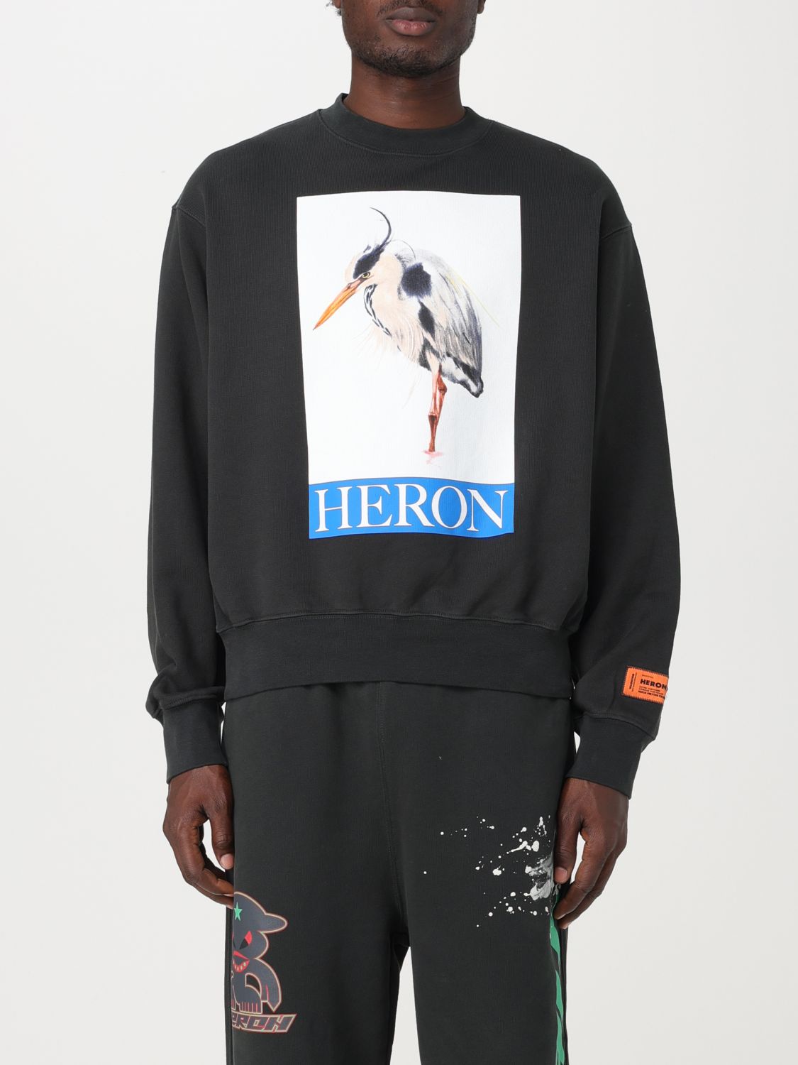 Shop Heron Preston Sweatshirt  Men Color Black