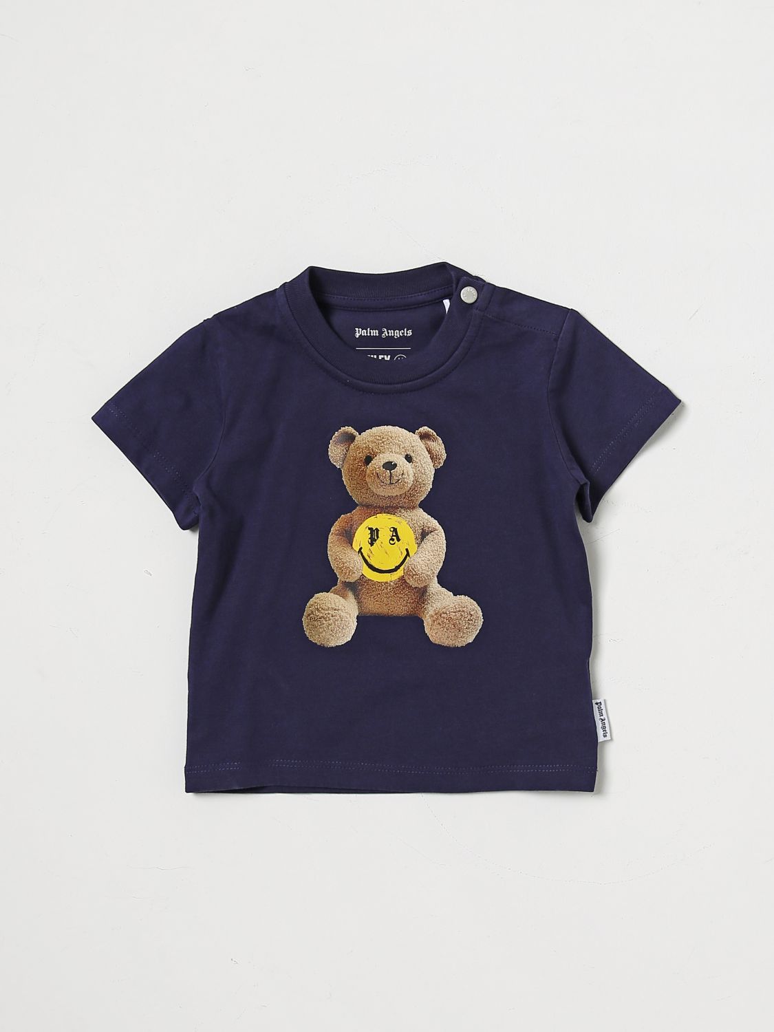 PALM ANGELS T-SHIRT WITH BEAR PRINT,393596045