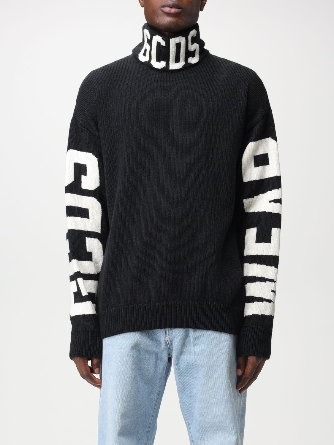 Shop Gcds Sweater  Men Color Black