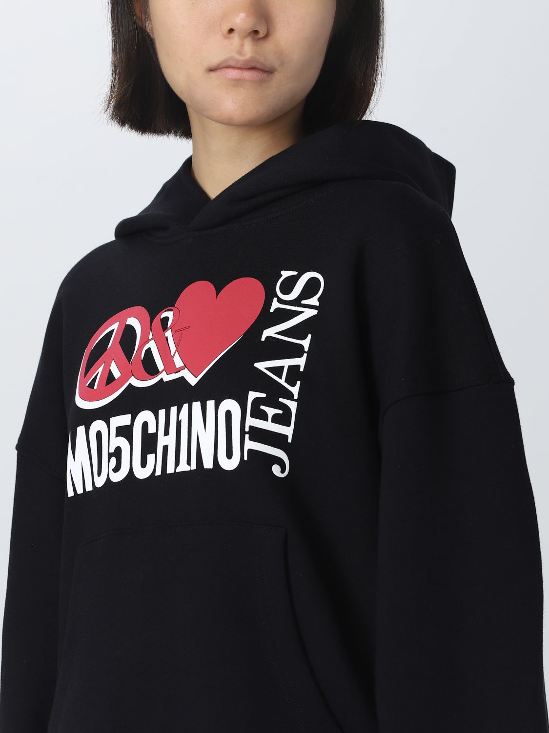 MOSCHINO JEANS sweatshirt for woman Black Moschino Jeans