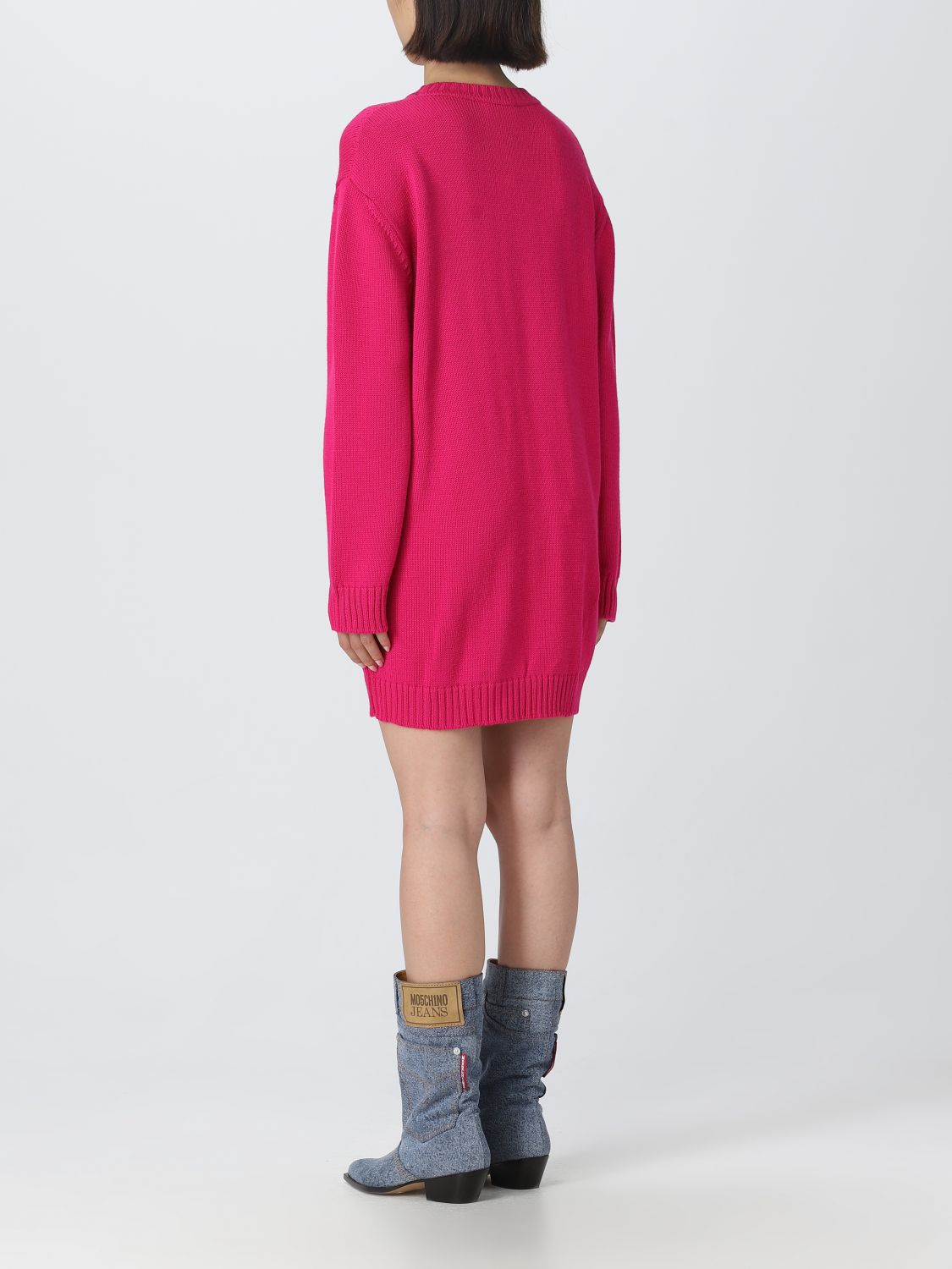 Moschino pink best sale sweater dress