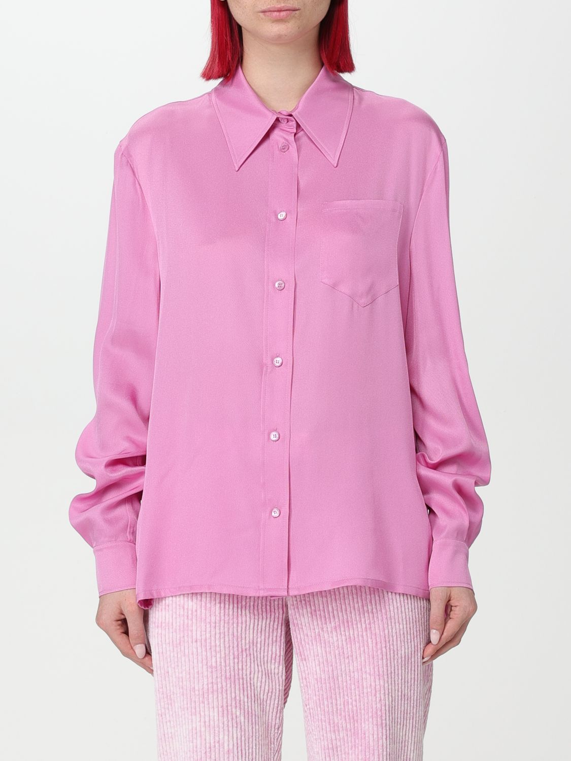 Moschino Jeans Shirt  Woman In Pink