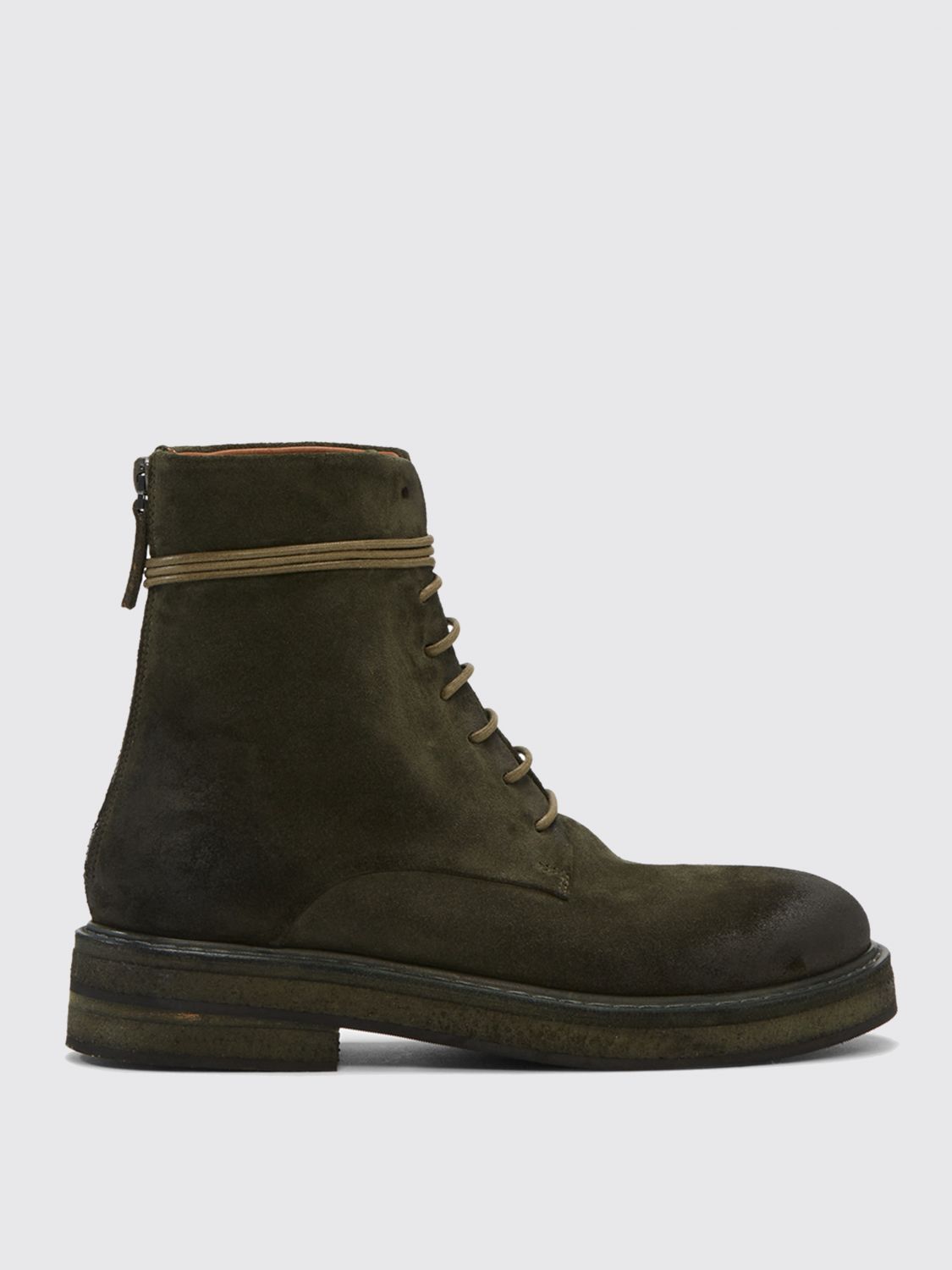 Marsèll Parrucca Ankle Boots In Suede In Green