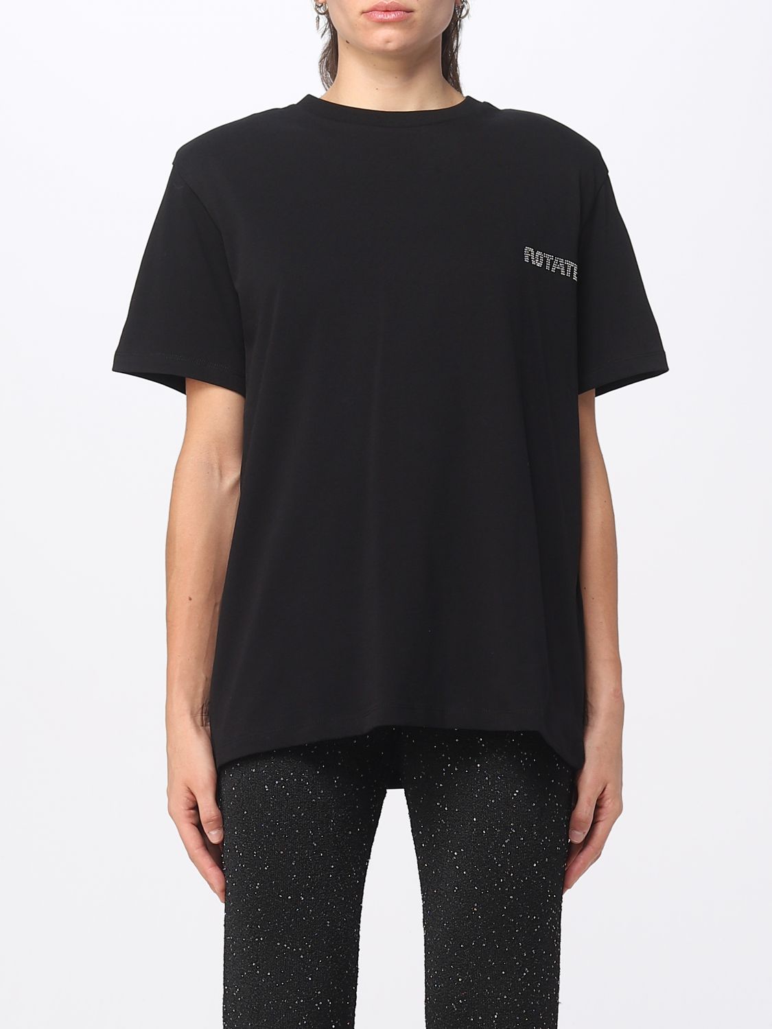 Black | t-shirt woman at Rotate - online ROTATE: t-shirt 111212100 for