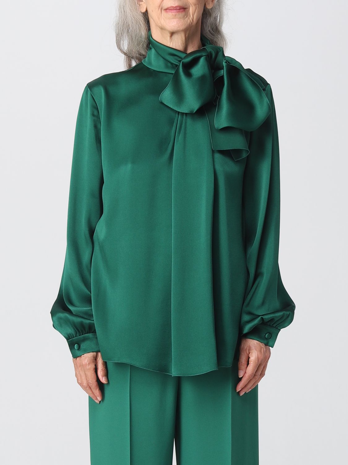 Shop Alberta Ferretti Top  Woman Color Green