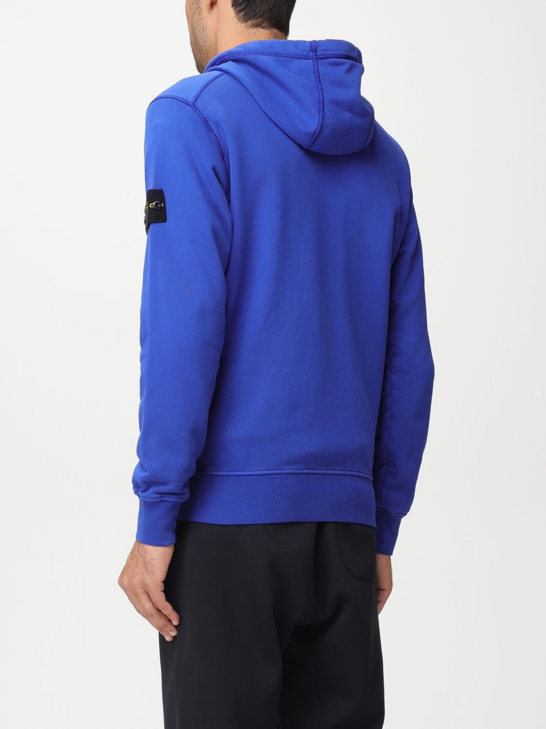 STONE ISLAND: Sweatshirt homme - Bleu Royal  Sweatshirt Stone Island 64151  en ligne sur