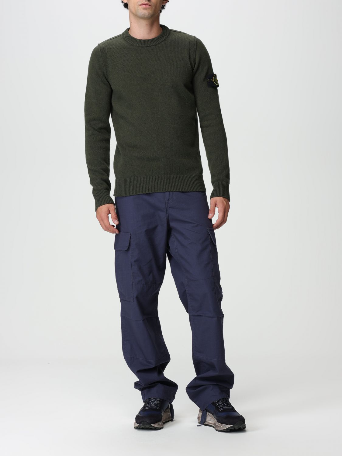 STONE ISLAND: sweater for man - Green  Stone Island sweater 508A3 online at