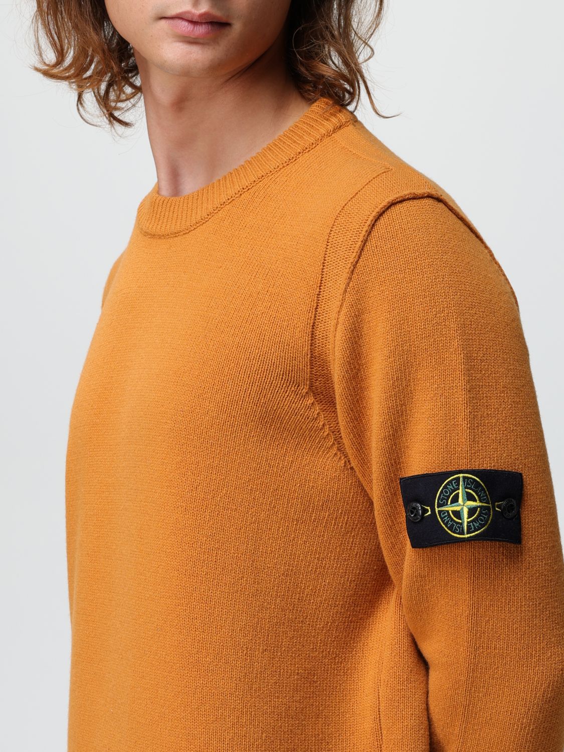 STONE ISLAND: sweater for man - Rust  Stone Island sweater 508A3 online at