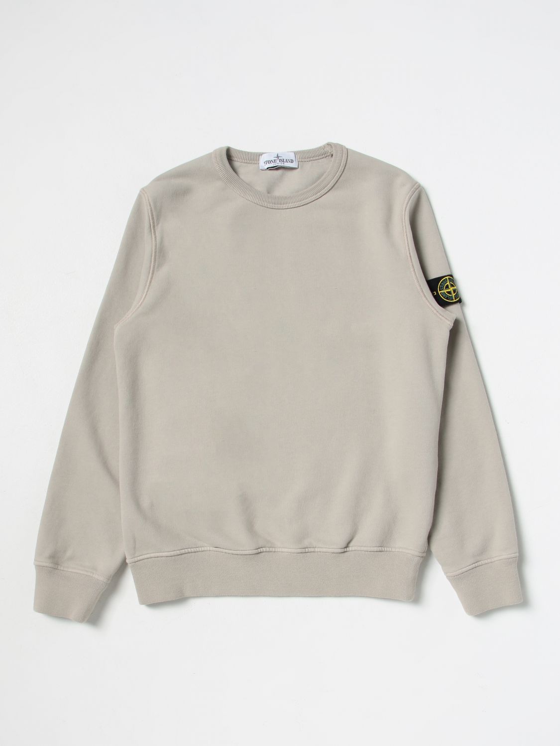 Stone Island Sweater Junior Kids Color Dove Grey