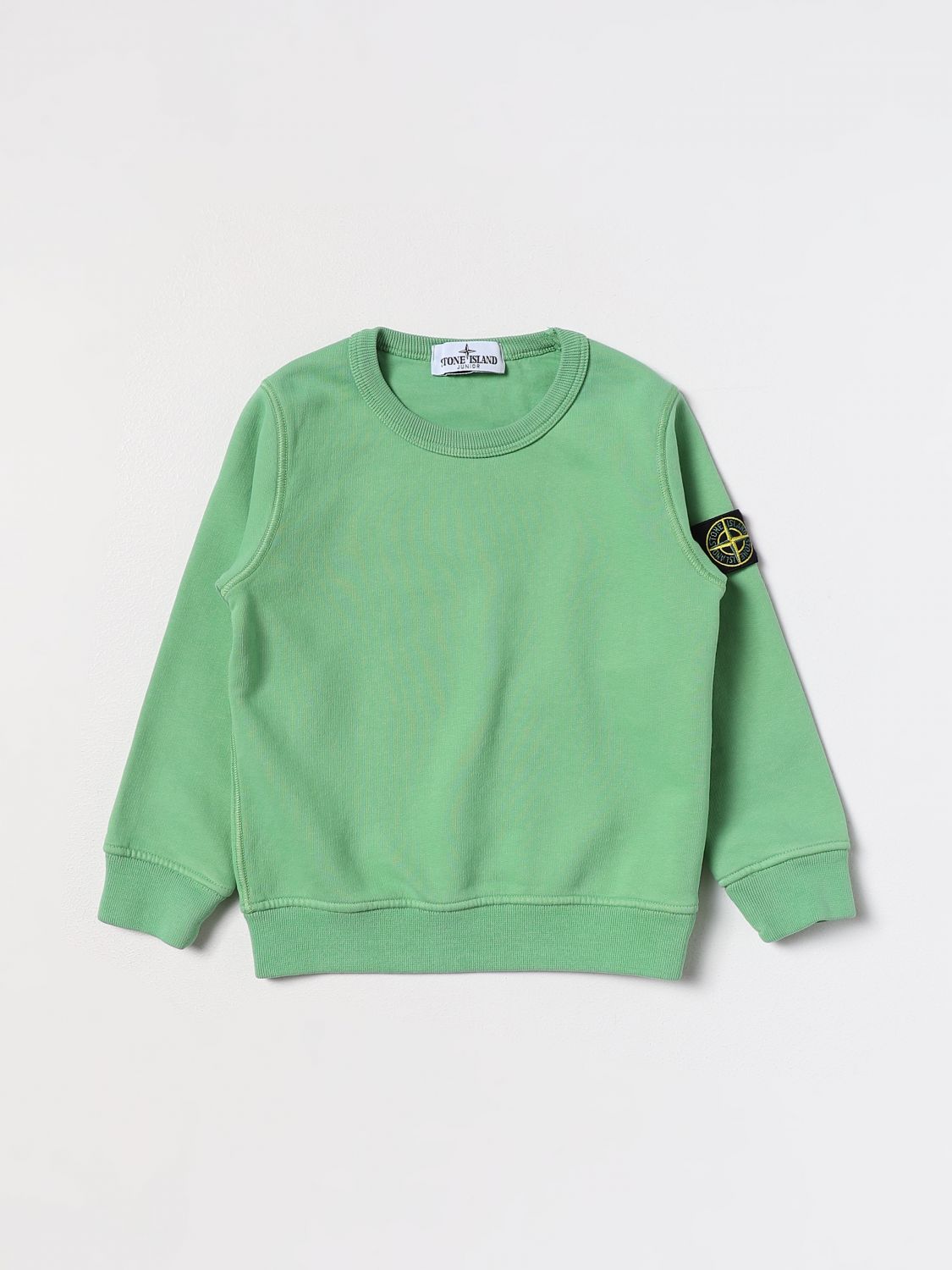 Stone Island Junior Sweater  Kids Color Grass Green