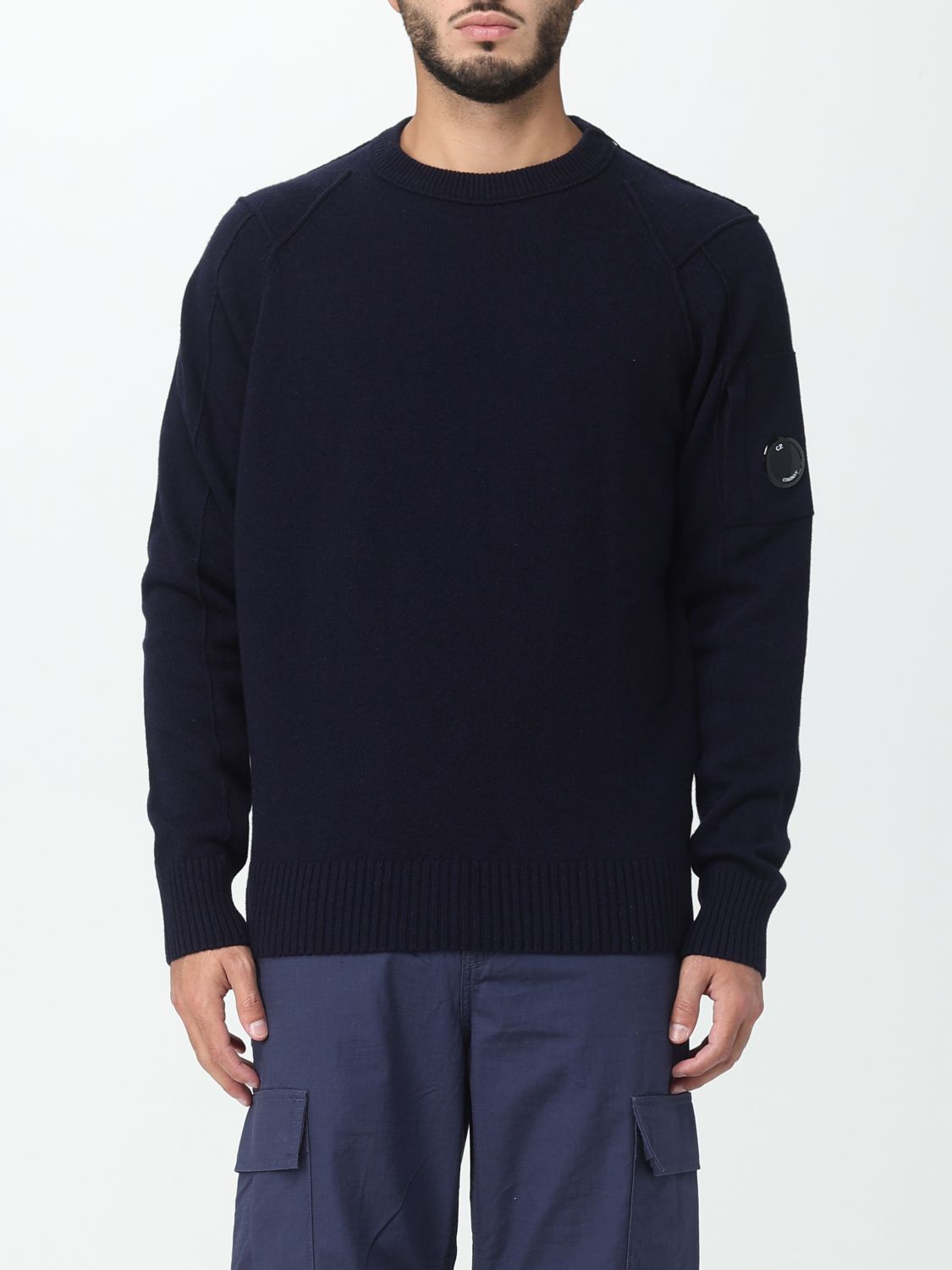C.p. Company Sweater Men Color Blue In Blue