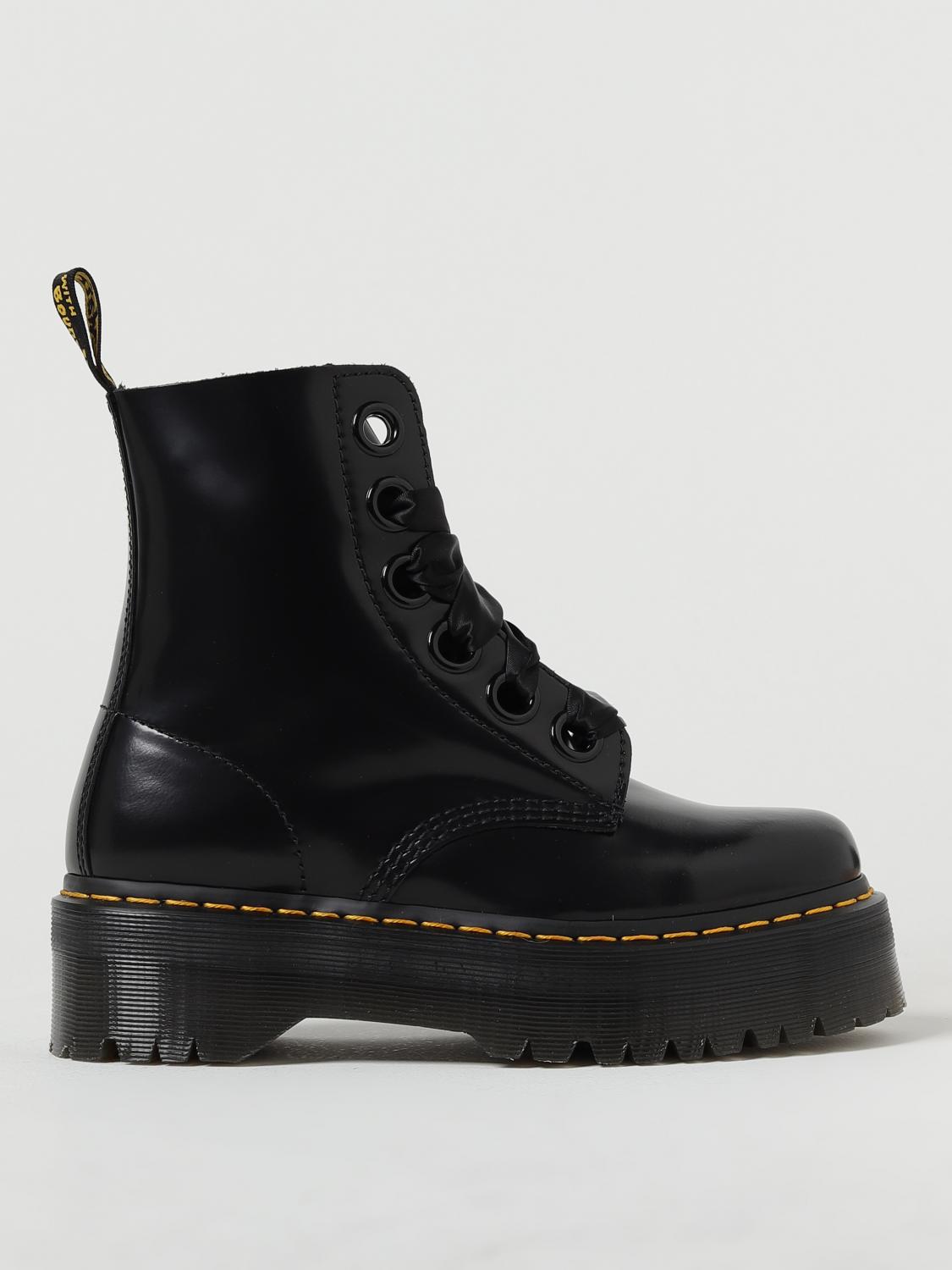 Dr. Martens Flat Ankle Boot  Woman Color Black In Black