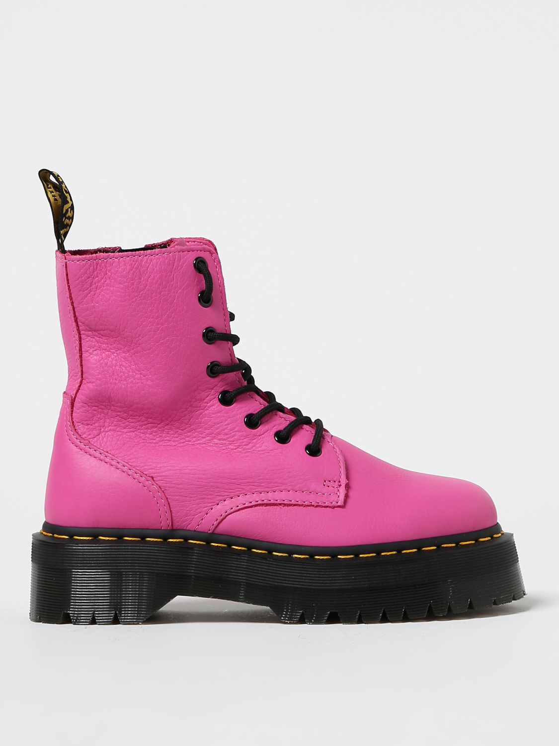 Dr. Martens Flat Ankle Boots  Woman In Pink