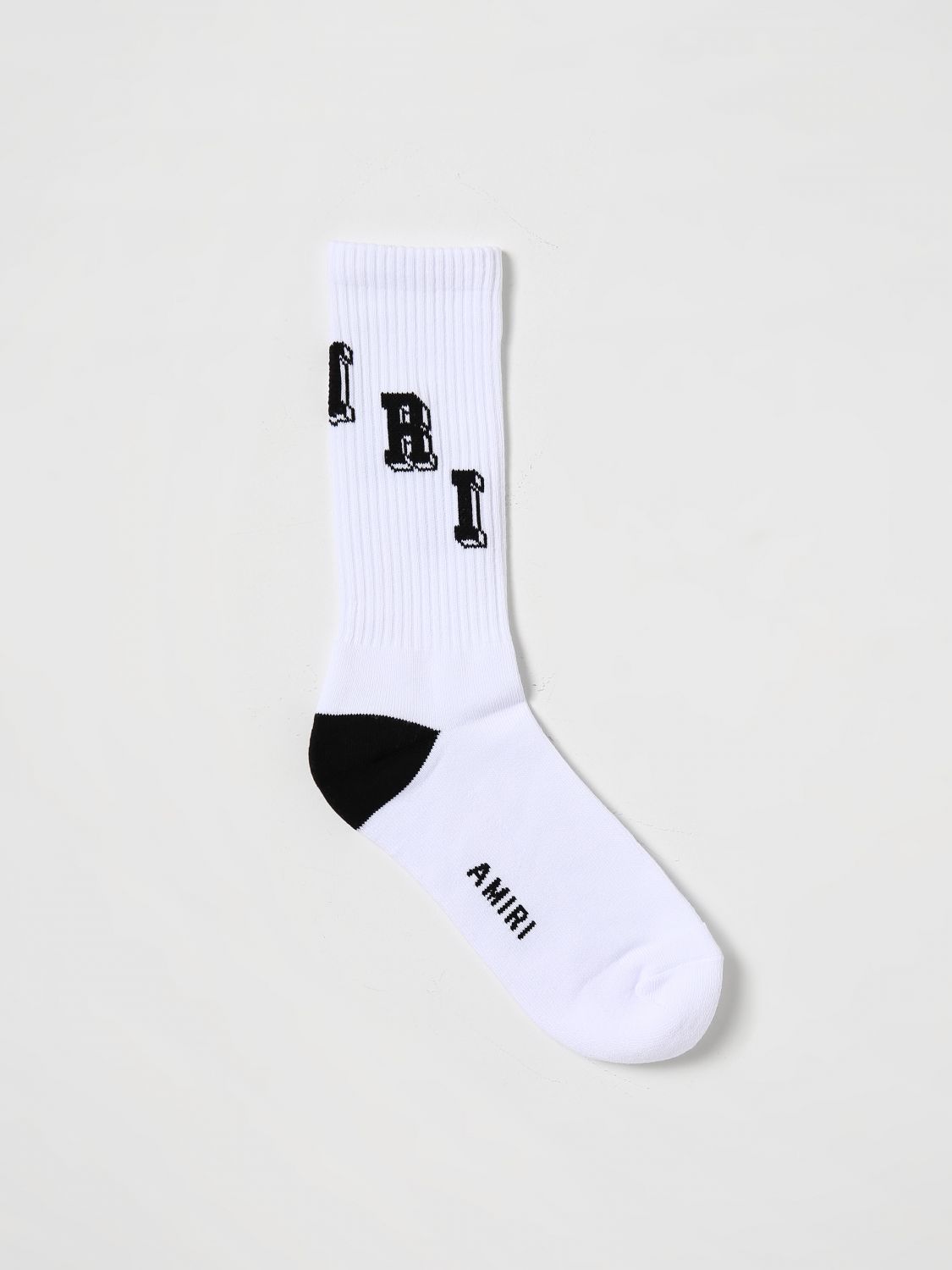 Shop Amiri Socks  Men Color White