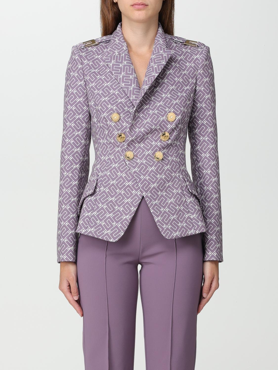 Blazer ELISABETTA FRANCHI Woman colour Lavender