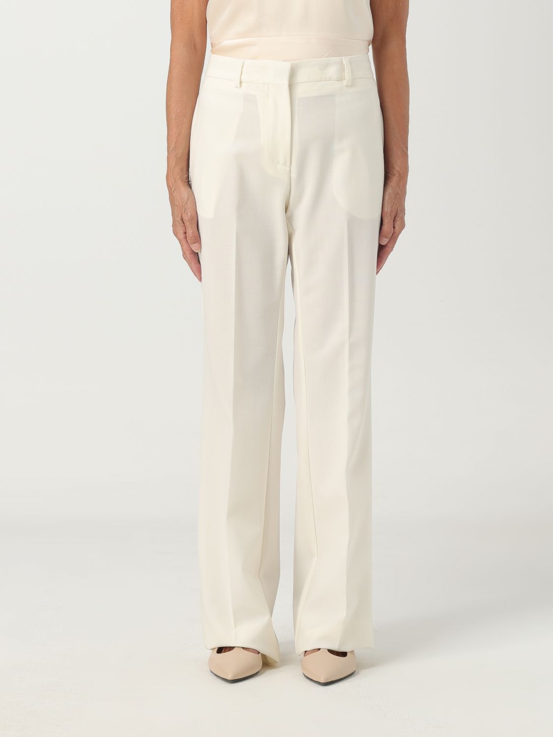 Elisabetta Franchi Pants  Woman Color Yellow Cream